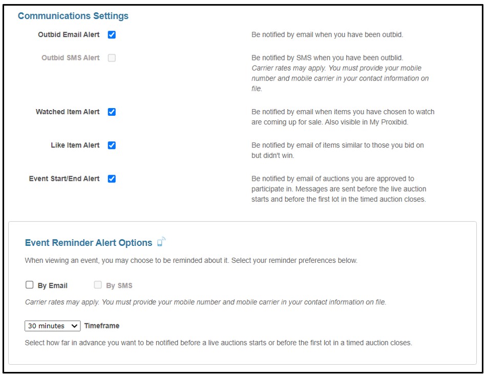 Reset a Password – Proxibid